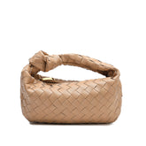 Woven Sheepskin Knot Bag Pouch